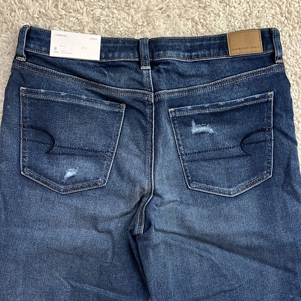 WOMENS AMERICAN EAGLE TOMGIRL VINTAGE JEANS SIZE 8 SHORT NWT - Picture 12 of 12